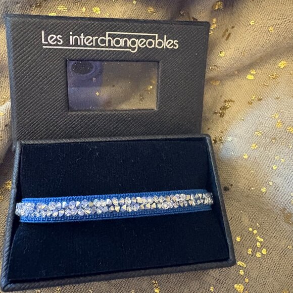 Les Interchangeables Blue Crystal Bracelet - Picture 1 of 6